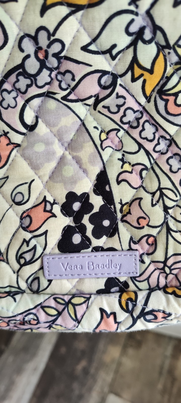 Vera Bradley Maddelena Soft Paisley Crossbody, In Lavendar, Cream And Pink.