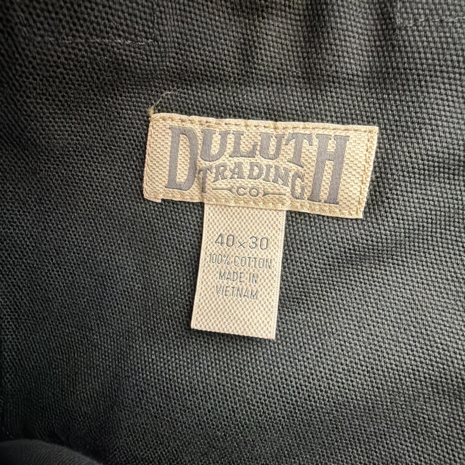 Duluth Trading Fire Hose Ultimate Cargo Work Pants Mens 40×30 Black Heavyweight