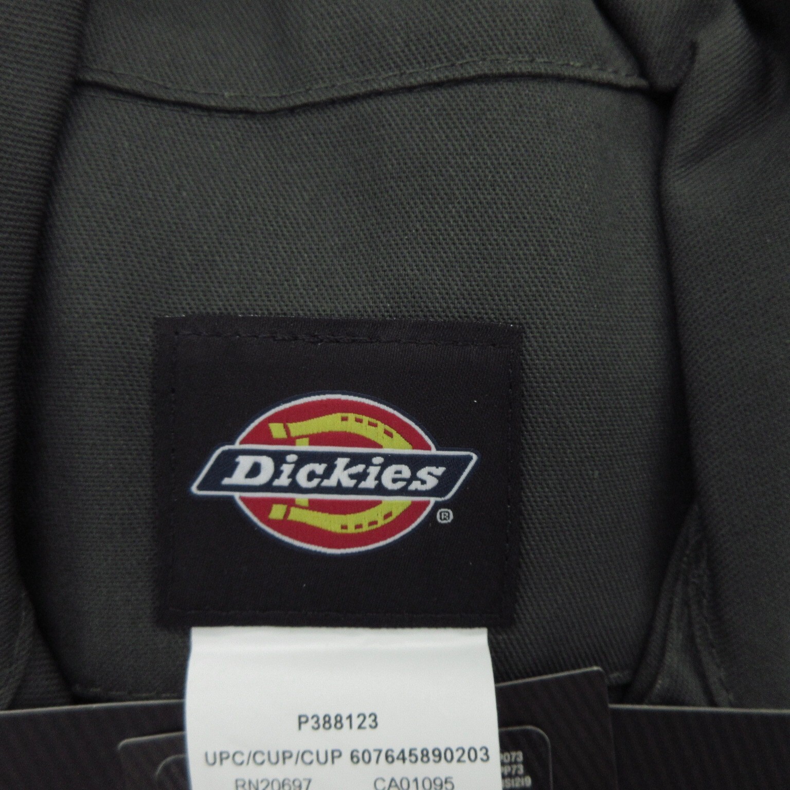Dickies Men’s Coverall Work Size Medium Olive Green Twill Long Sleeve New