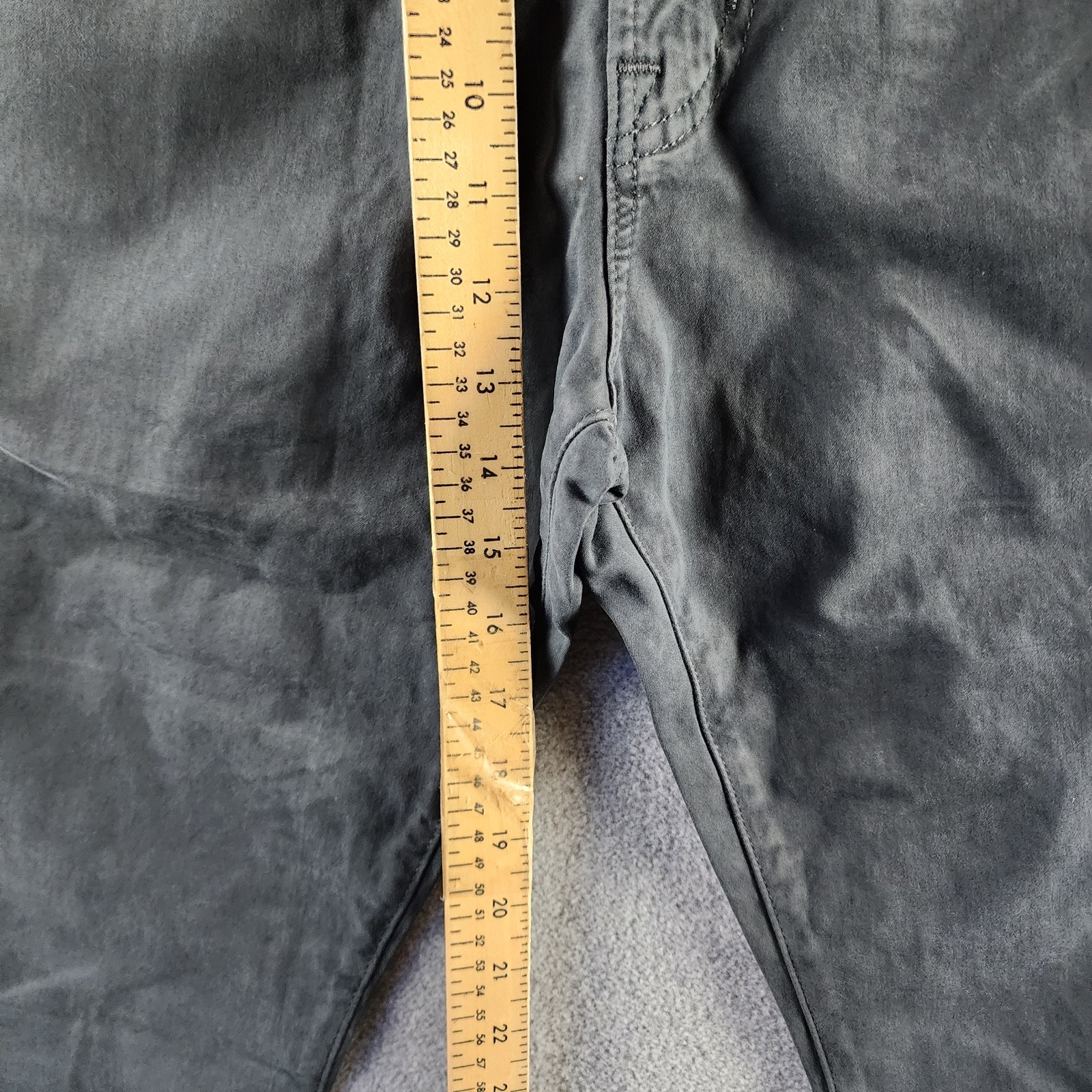 AG Tellis 34 Modern Slim Fit Twill Pants Men’s 33×34 Melange Smoke Button Zip