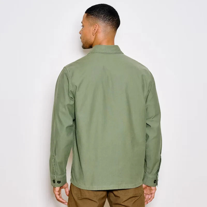 Filson Field Jac-Shirt Washed Fatigue Green Cotton Mens M Overshirt NWT