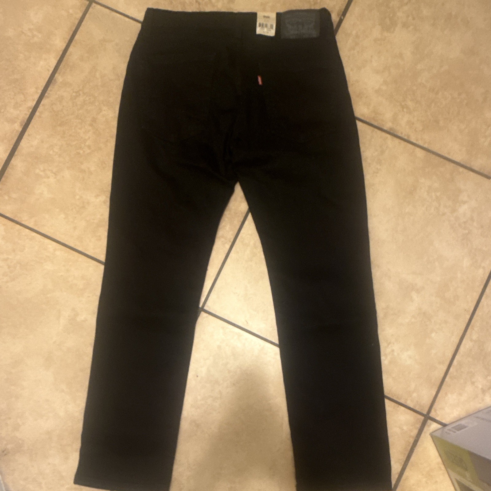 Levi’s 514 Men’s Black Straight Stretch Jeans Dark Wash Low Rise 5-Pocket 31-30