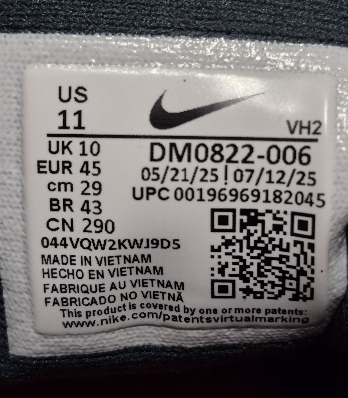 Nike Men’s Juniper Trail 2 NN Running Trainers Sneakers Shoes Size 11 DM0822-006