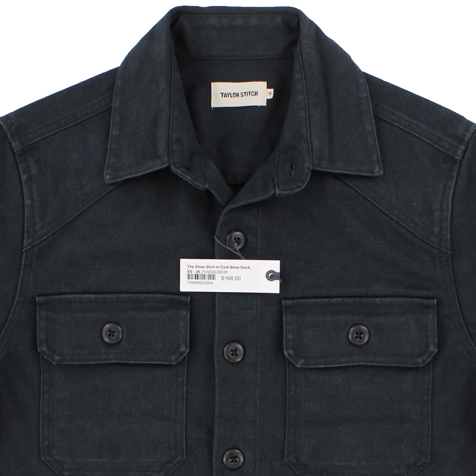 Taylor Stitch Men’s Shop Shirt Boss Duck Workwear Durable Hemp Blend Button up