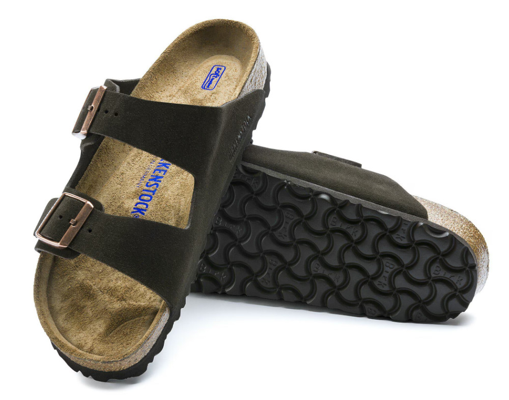 Birkenstock Arizona Soft Footbed Suede Leather Unisex Mocha Sandals EU 37-45