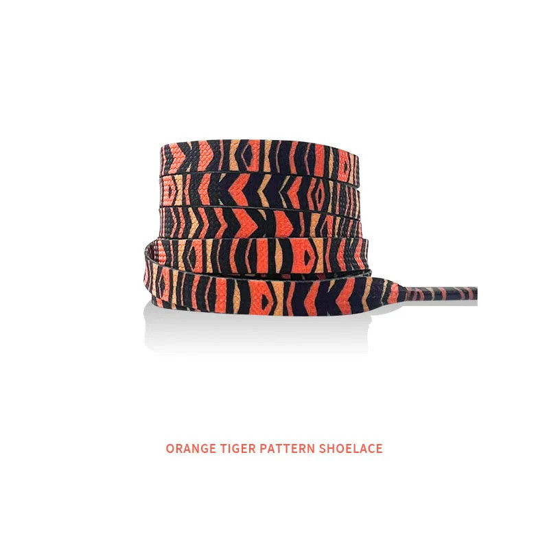 Classic Flat Shoelaces for Sneakers Print Animal Leopard Zebra Snake Shoe Laces