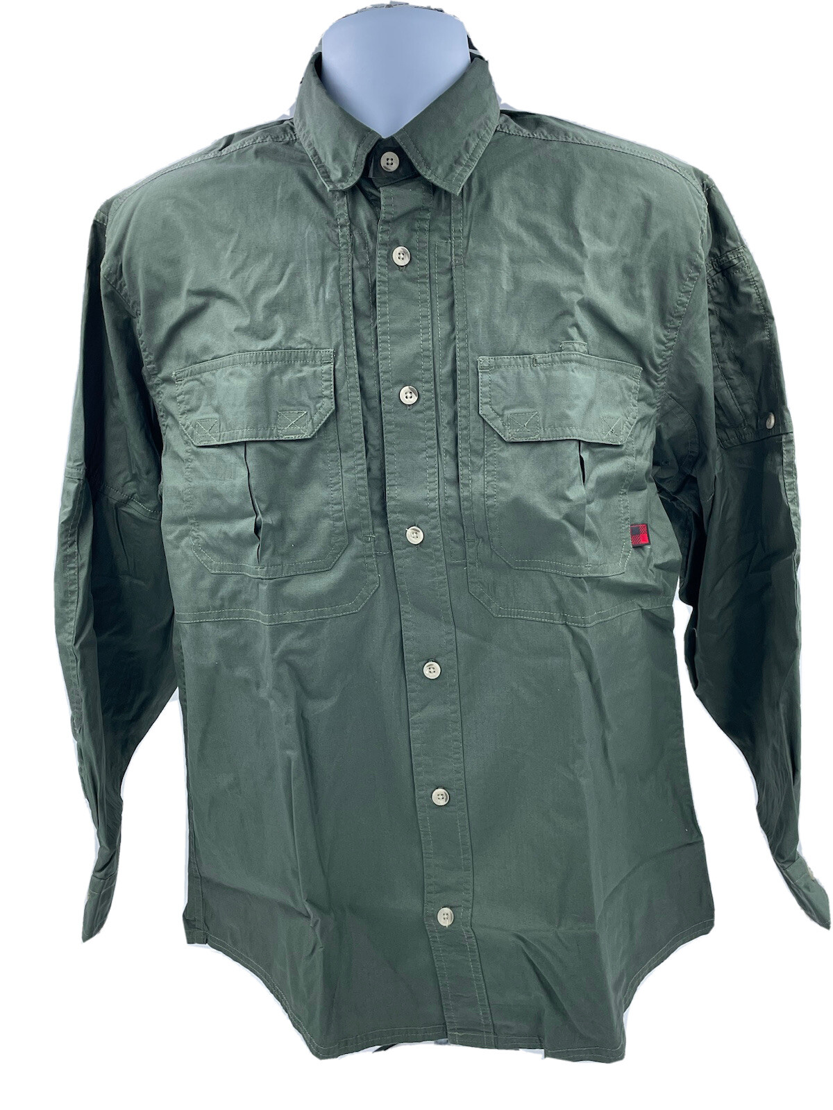 Woolrich Elite Series CCW Men’s Long Sleeve OD Green Operator Shirt Sz L 44912