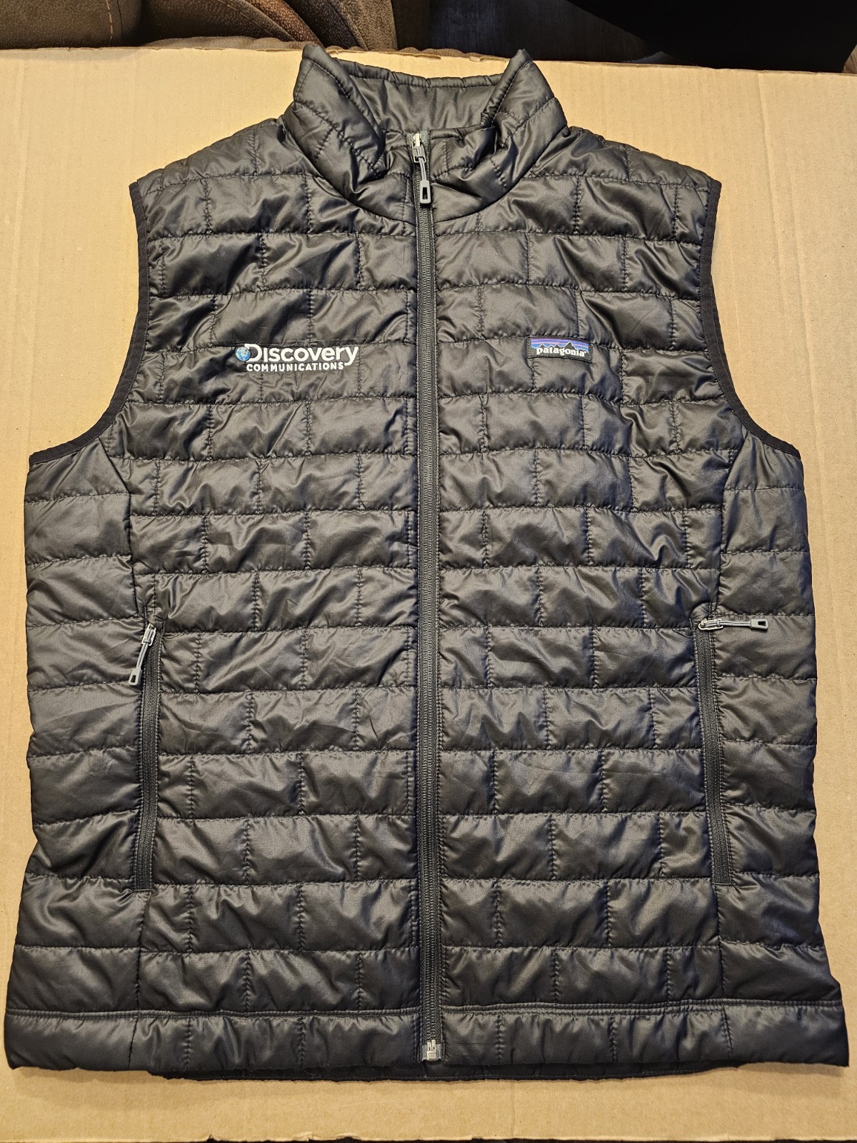PATAGONIA Nano Puff Full Zip Men’s Primaloft Vest/Jacket Black Size Large