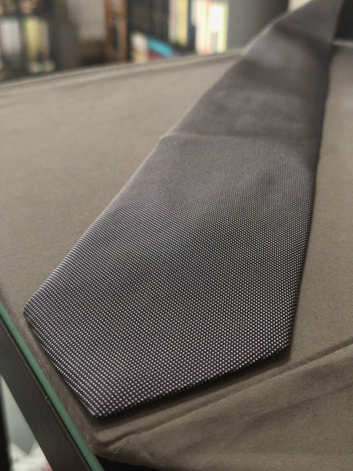 Vitali – Solid Color Jacquard Silk Tie Made in Italy