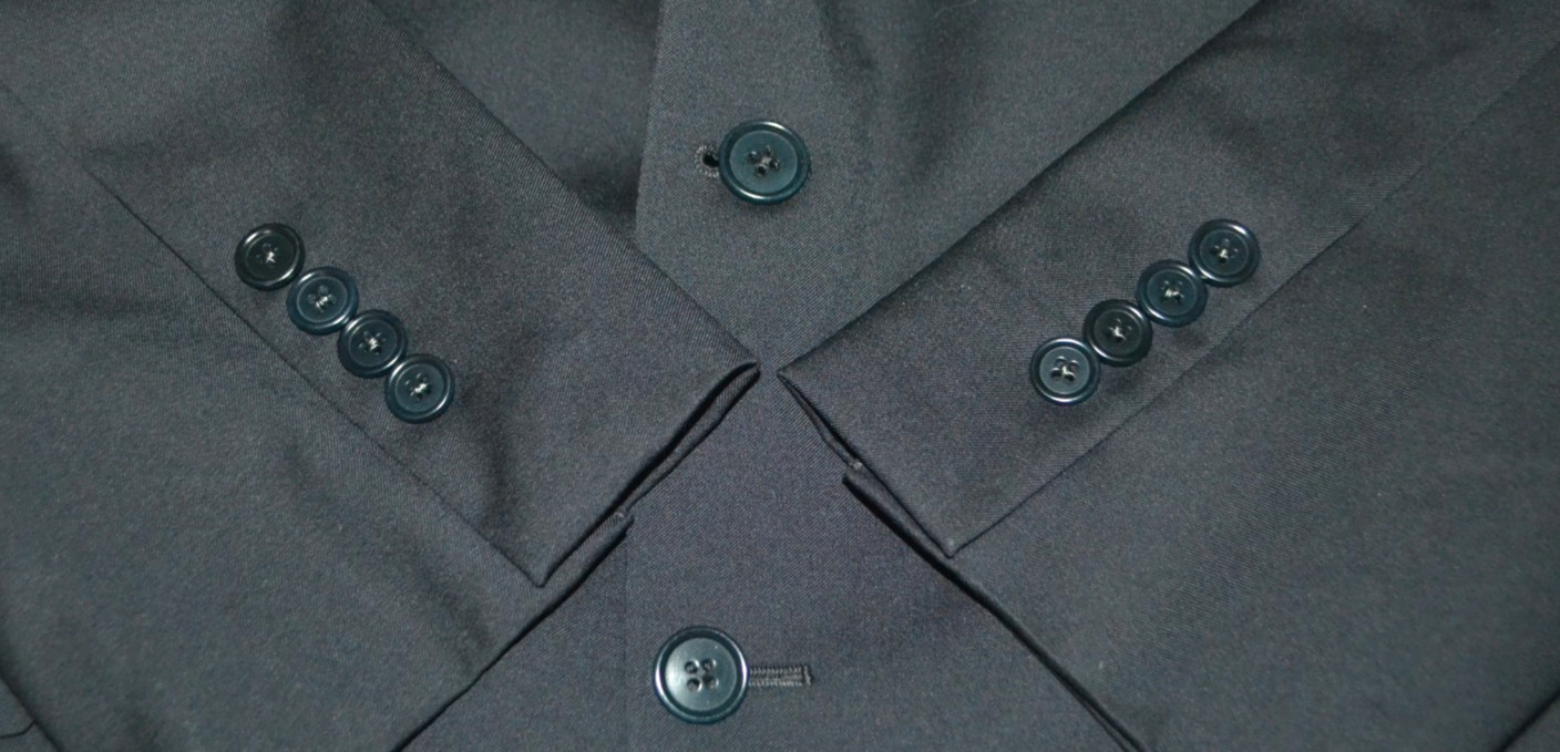 Brooks Brothers Men Madison 181 Estrato Black Wool Sports Coat Sz 46R