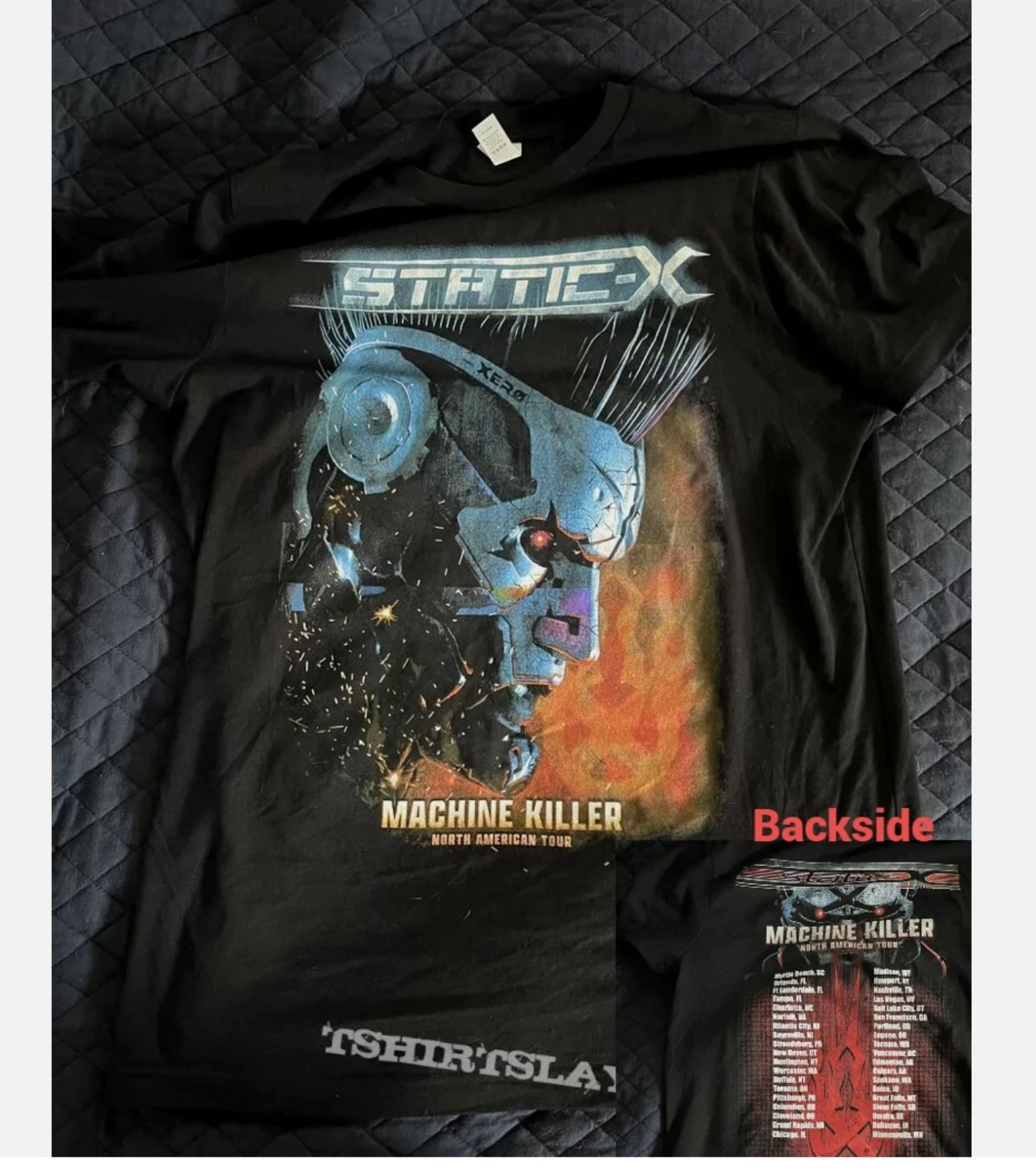 STATIC-X STATIC X MACHINE KILLER TOUR CONCERT SHIRT SIZE S-5XL