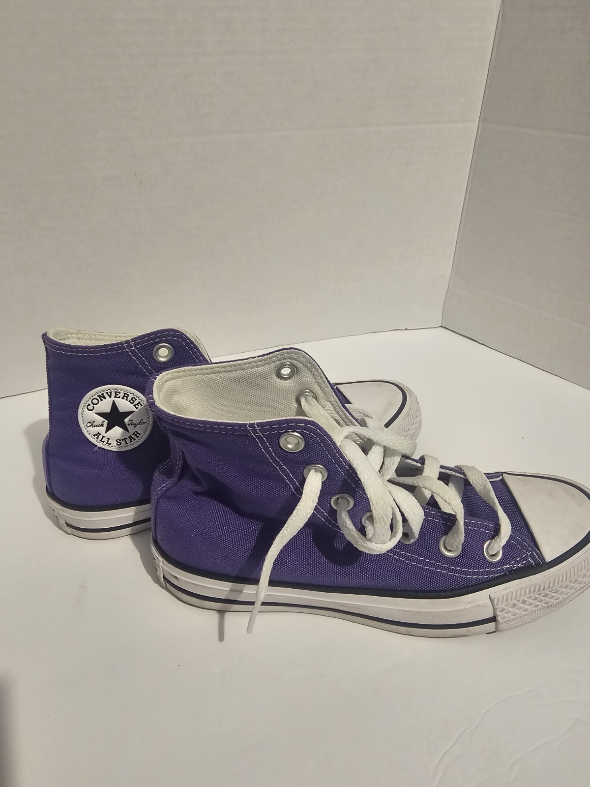 Converse Chuck Taylor All Star Hi Electric Purple 137833F Women 6 Excellent Cond