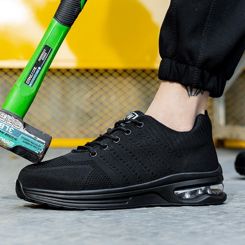 Safety Shoes Men Work Sneakers Steel Toe Work Shoes light Breathable Mesh shoes