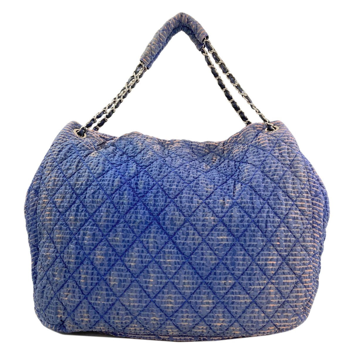 CHANEL Dekacoco Matelasse SilverHardware Tote Bag Nylon Ladies [Used]
