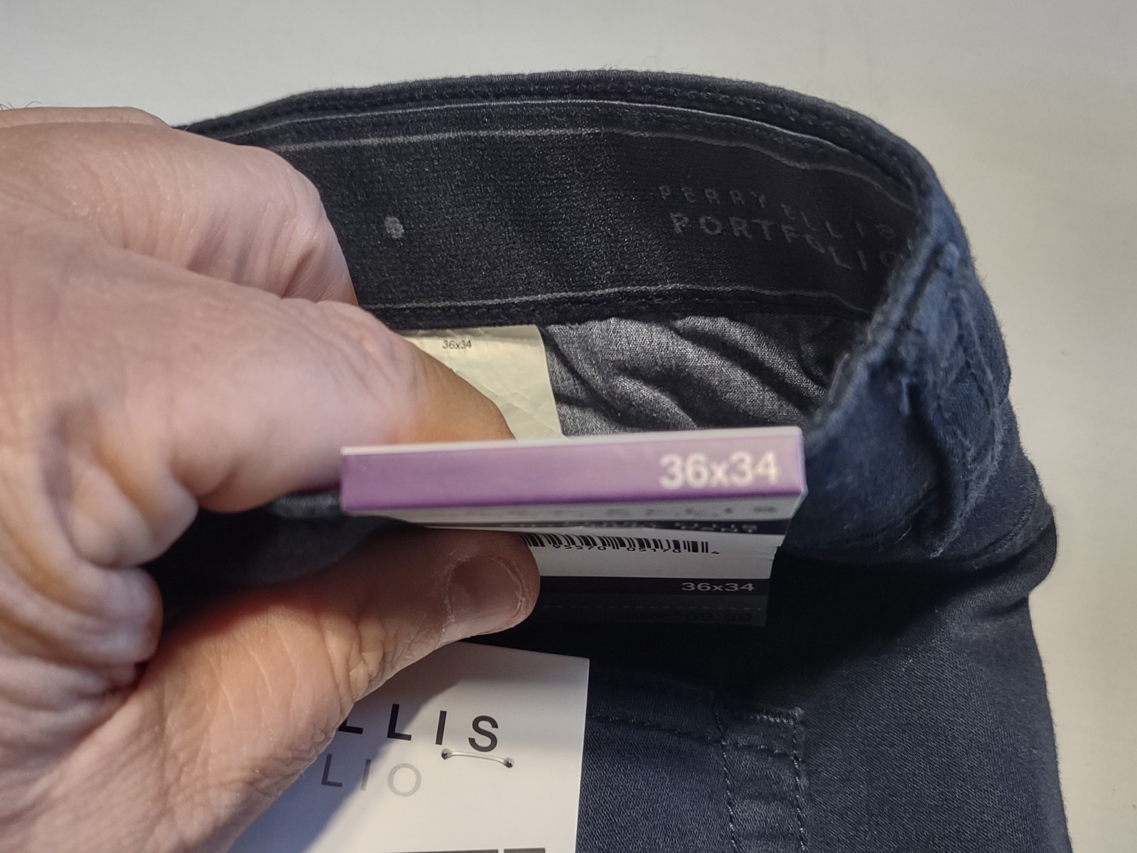 NWT – Perry Ellis Portfolio – Men’s Anywhere Pant – Dark Blue – 36 X 34