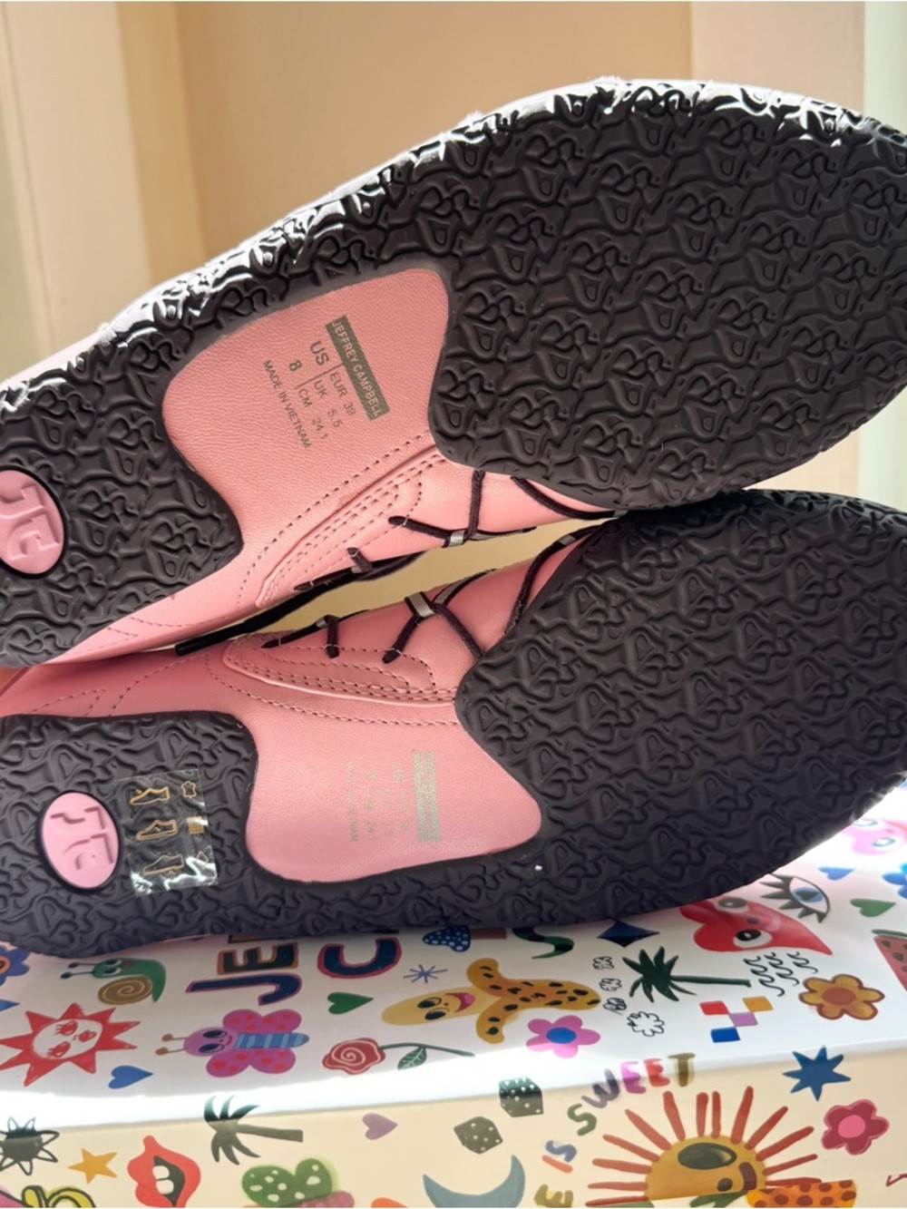 Jeffrey Campbell Regimen Ankle Wrap Ballet Sneakers Pink 8