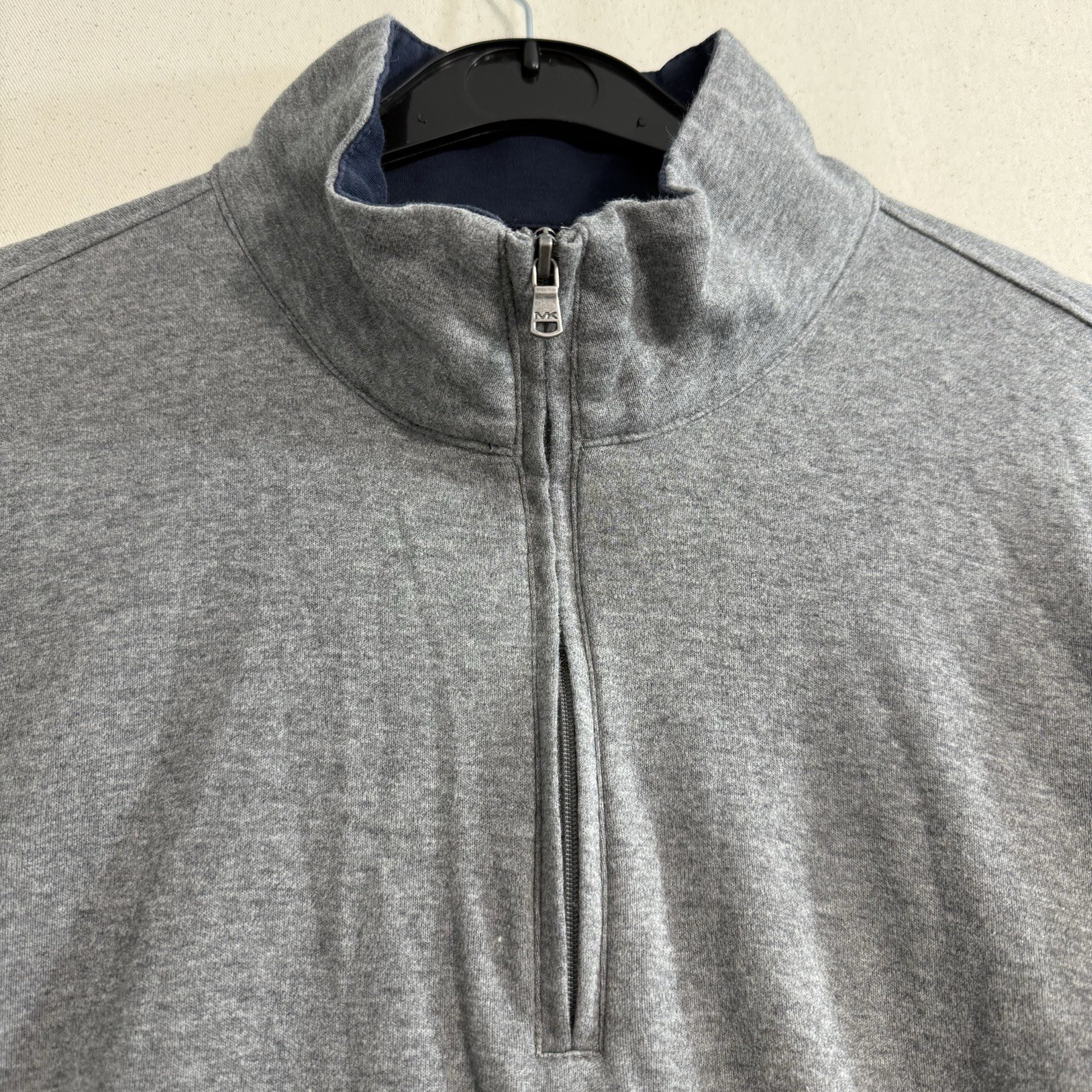 Michael Kors Men’s Light Ash Gray 1/4 Zip Pullover Size XL