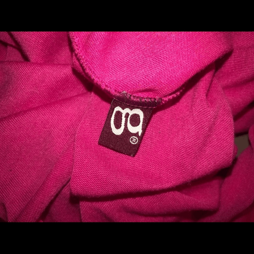 Pink cotton polyester blend infinity scarf