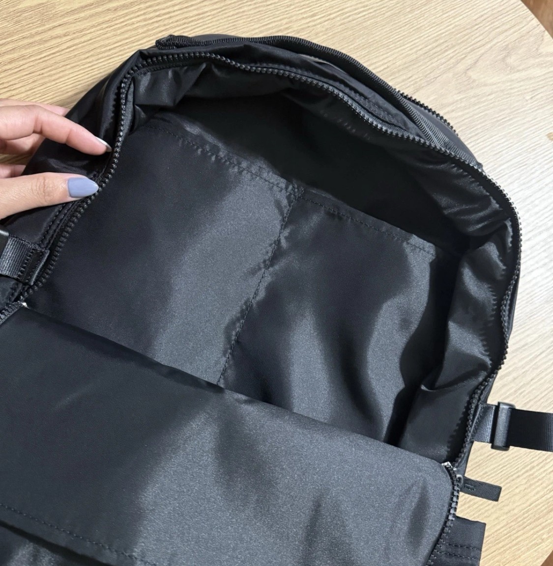LULU New Crew Backpack One Size 15″ Laptop Padded – 22 L Black- NEW WITHOUT TAGS