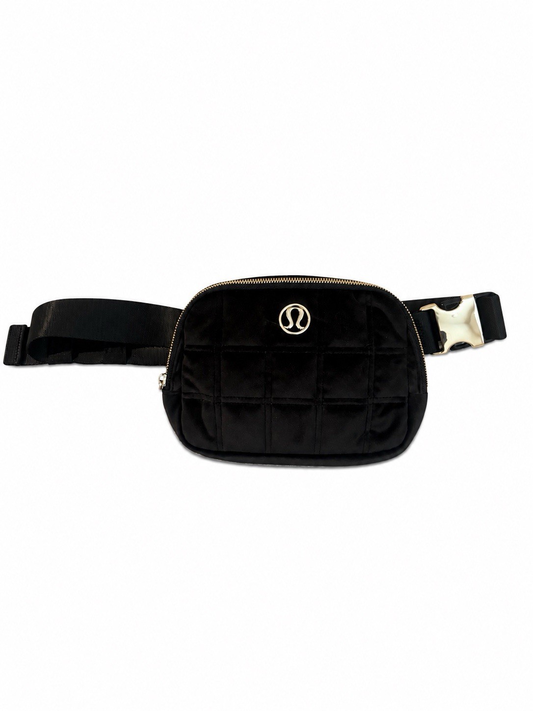 Limited Edition Lululemon Everywhere Belt Bag Black Gold Quilted Crossbody