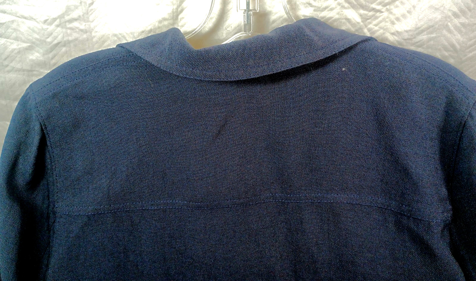Lafayette 148 jacket, navy, size S, bowties at end of sleeves. NWT. DS32