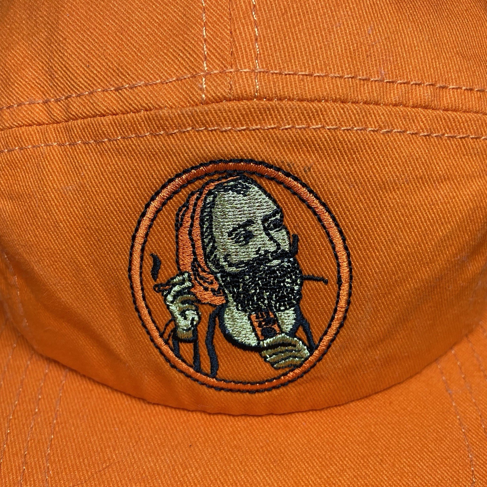 Zig Zag Rolling Papers No. 225 Hat Hunter Blaze Orange Adjustable 5 Panel RARE