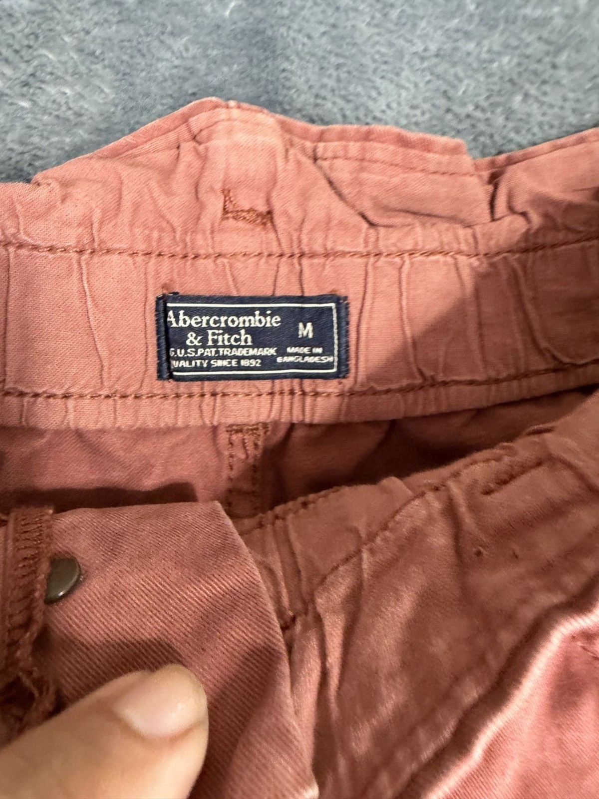 Abercrombie & Fitch Womens Rust Paperbag Belted Shorts Size M