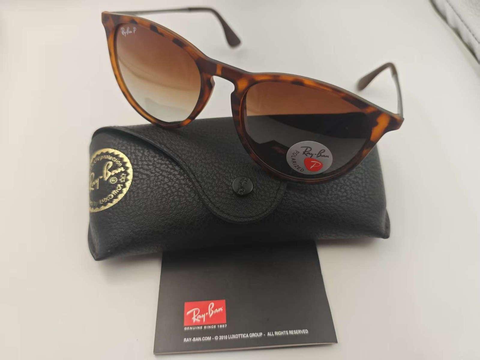 Ray-Ban RB4171 Sunglasses Tortoiseshell Frame Ombre Brown Gradie
