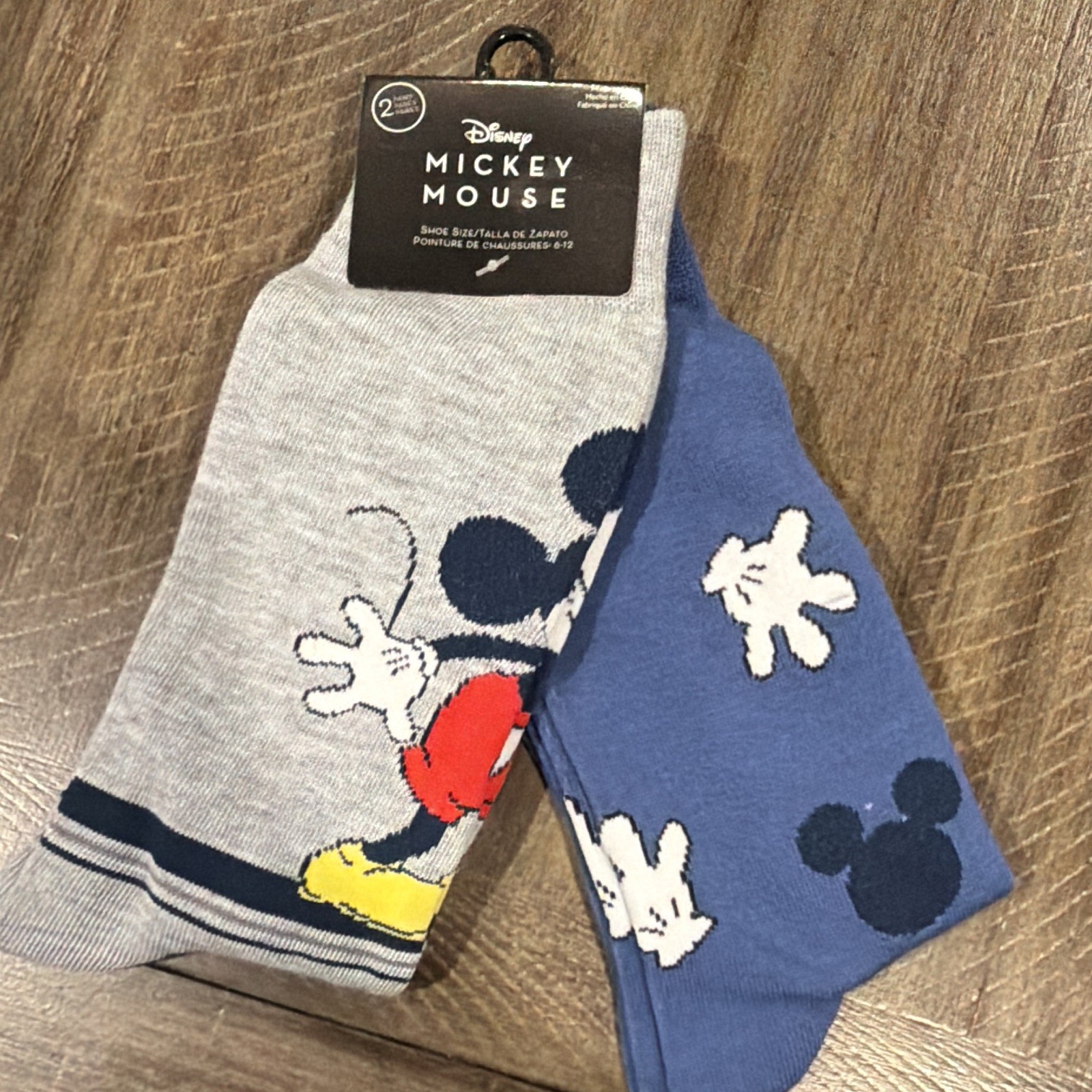Cartoon Crew Socks 6-Pair Cotton Flintstones Mickey Looney Tunes Size 6-12