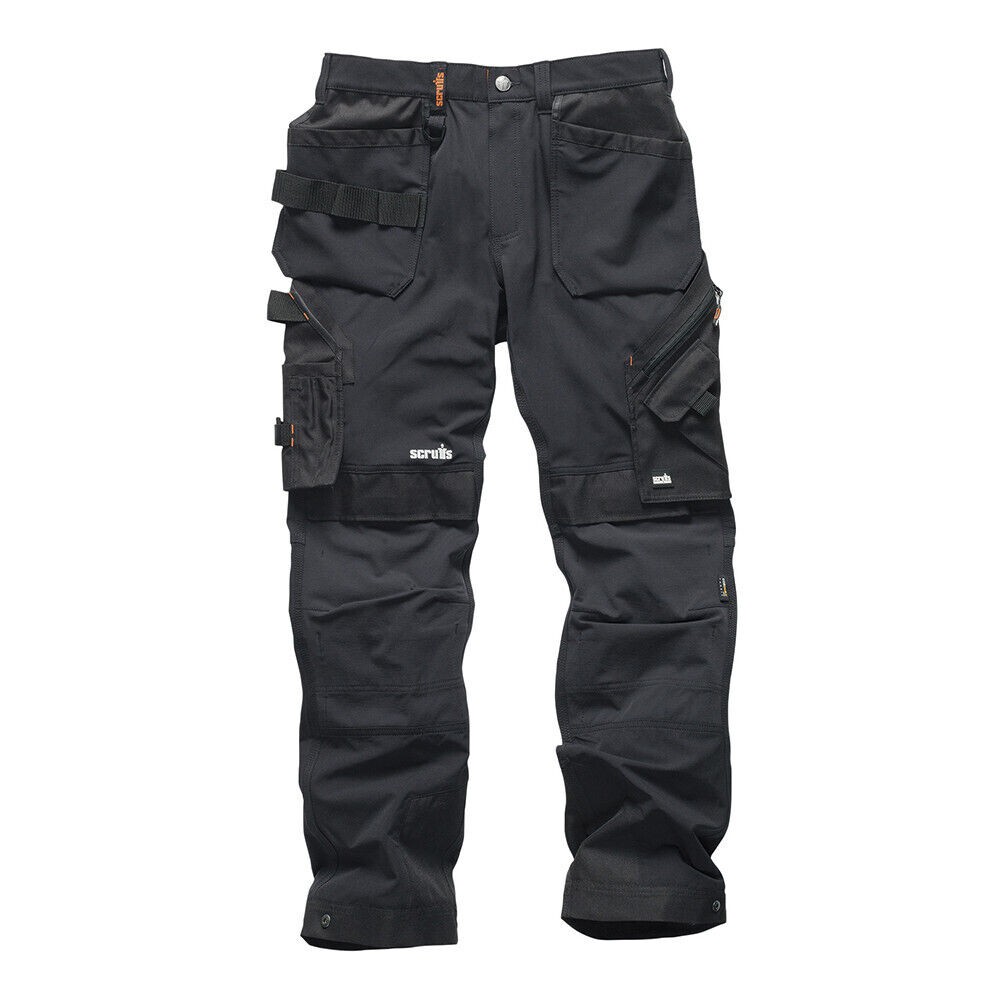 Mens Scruffs Pro Flex Plus Holster Codura Stretch Work Trousers Waist 28 to 38