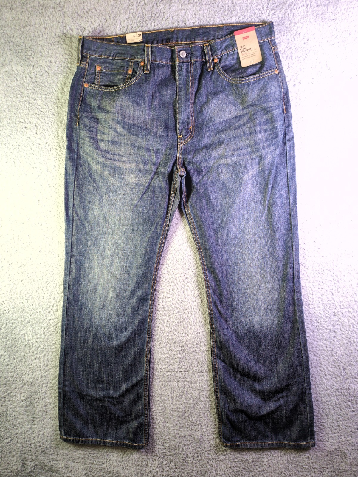 Levi’s 527 Slim Bootcut Men’s 38X30 Jeans 100% Cotton Denim SITS BELOW WAIST NEW