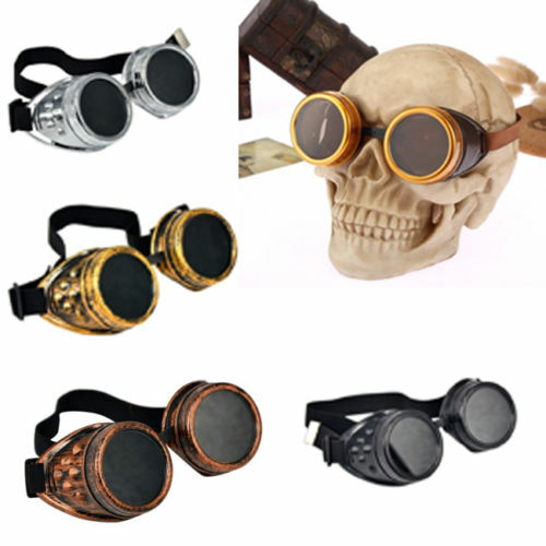 Aviation Biker Motorcycle Riding classes Windproof Steampunk SunGlasses Goggles
