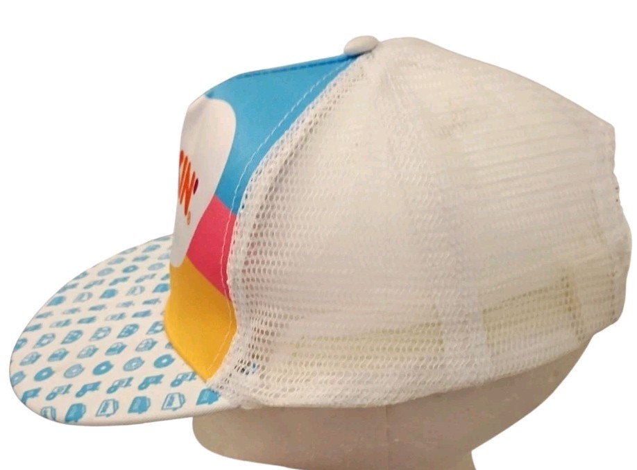Dunkin’ Donuts Summer Promotional Hat SnapBack Trucker Cap Adjustable Coffee
