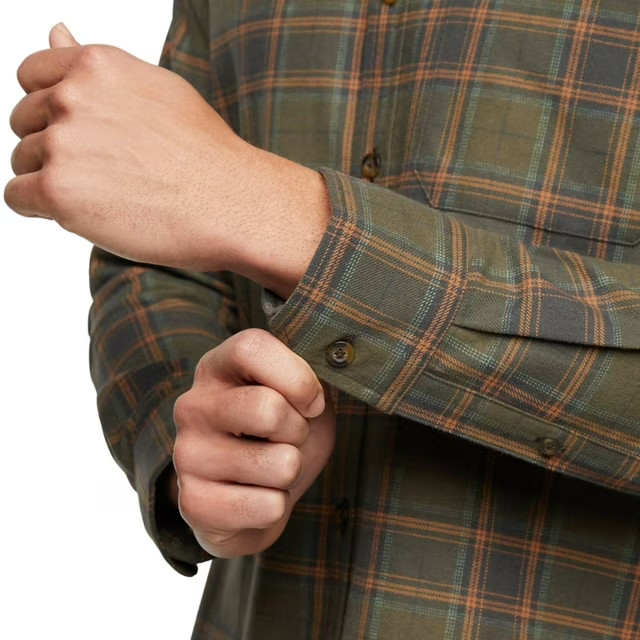 Eddie Bauer Men’s Flannel Shirt Size XXL Green