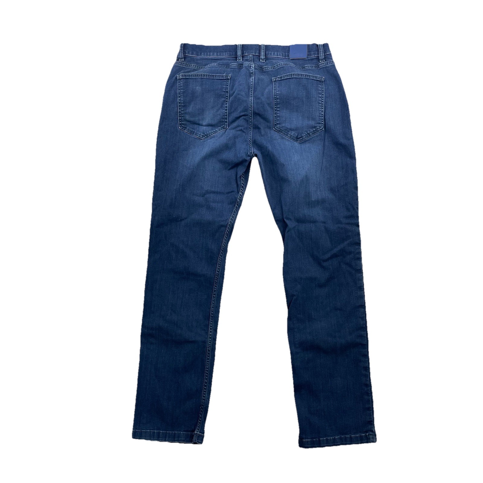 Mugsy Fultons Jeans Mens 38 x 30 Blue Dark Wash Slim Tapered Denim 58-29
