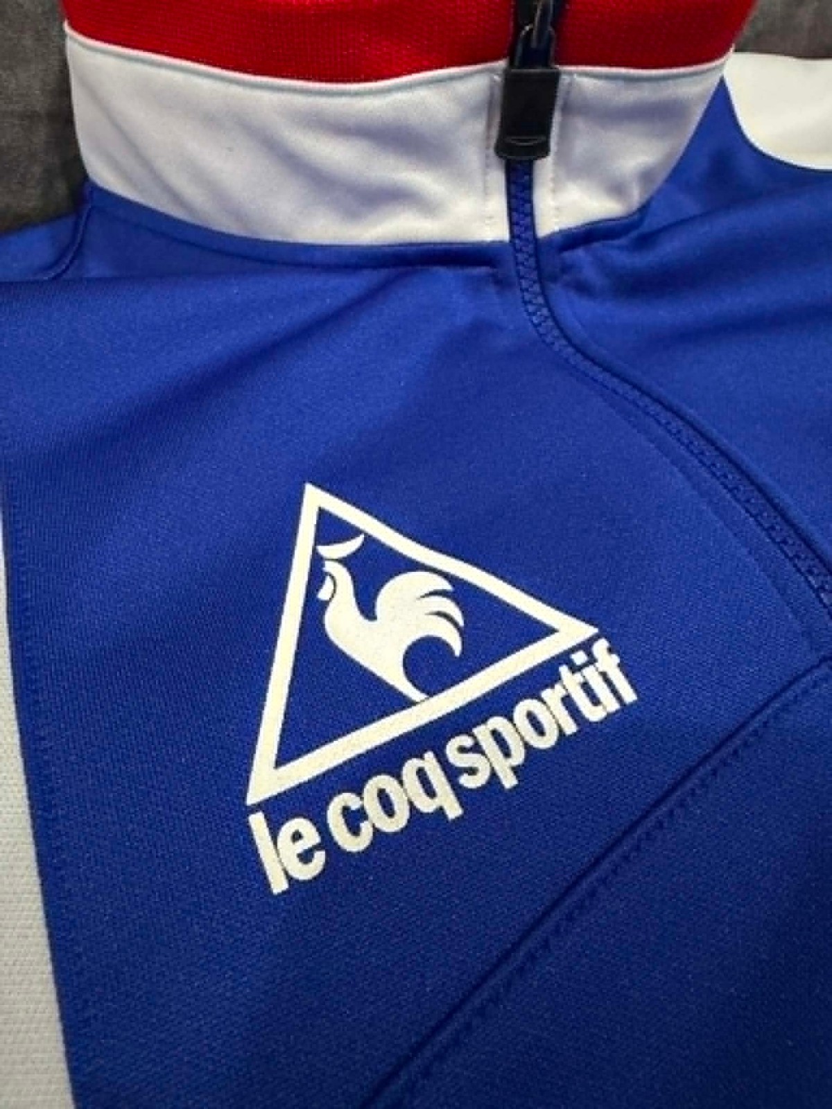 Vintage 90s Le Coq Sportif Track Jacket Tricolor Made in Japan QS-5064 Retro