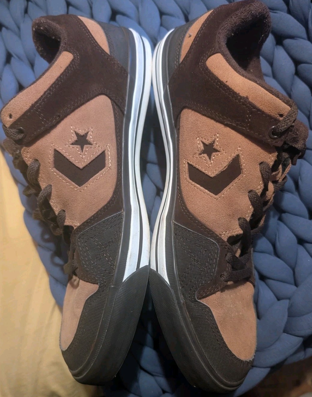 Converse One-Star Pro Low OX Tan & Brown Sneakers Men Sz 13 Excellent Condition!