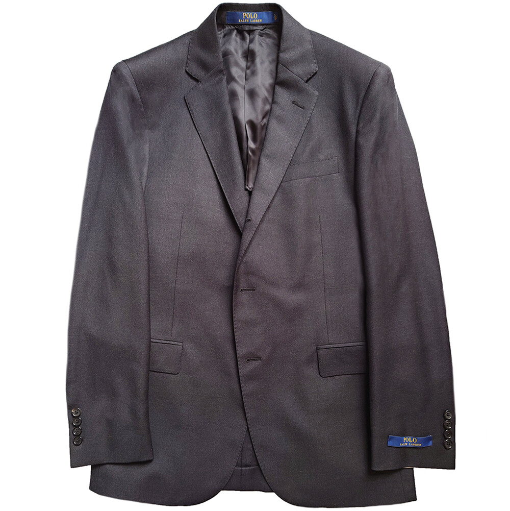 POLO RALPH LAUREN Blazer Jacket Wool Single Breasted Grey Size 48 – RP £695.00