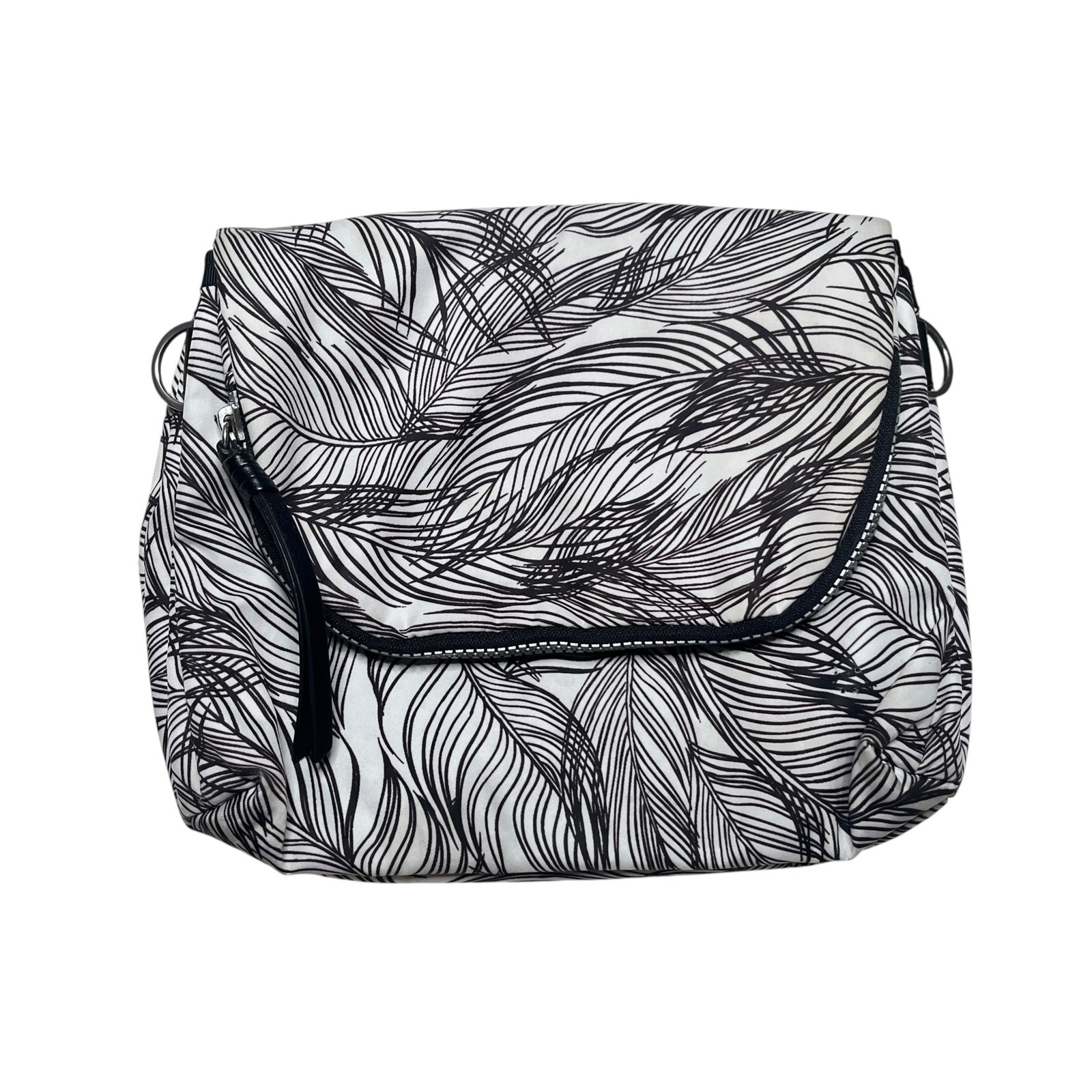 Lululemon Party Om Bag Sketchy Palms White Black FLAWED