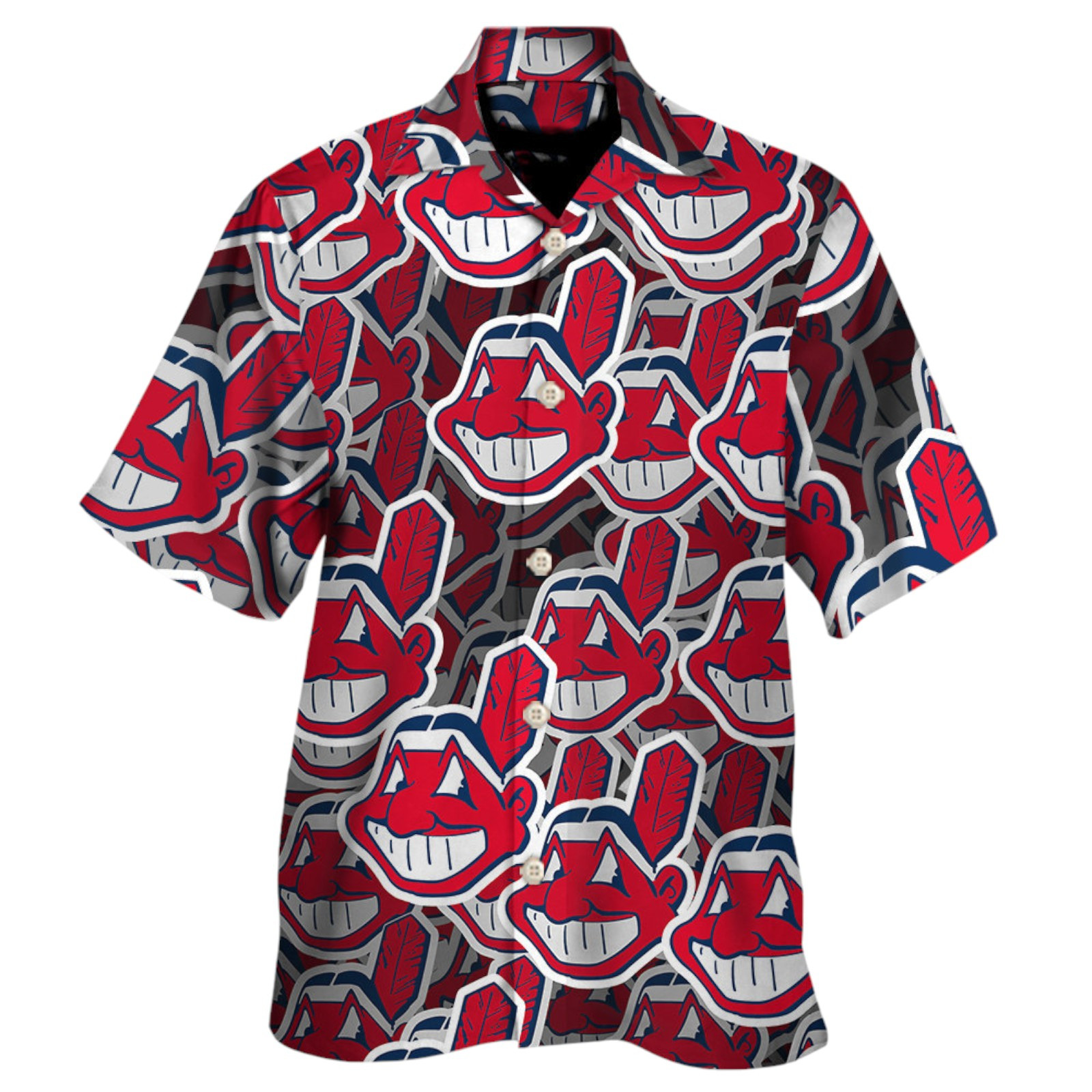 Team Cleveland Indians Sport Hawaiian Shirt For Mens, Luxury Fabric, US Size