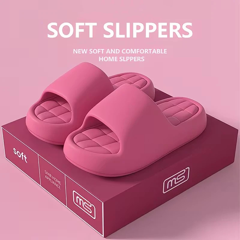 Women’s Slippers Indoor Thick Soft Sole Bathroom EVA Couple Men Outdoor