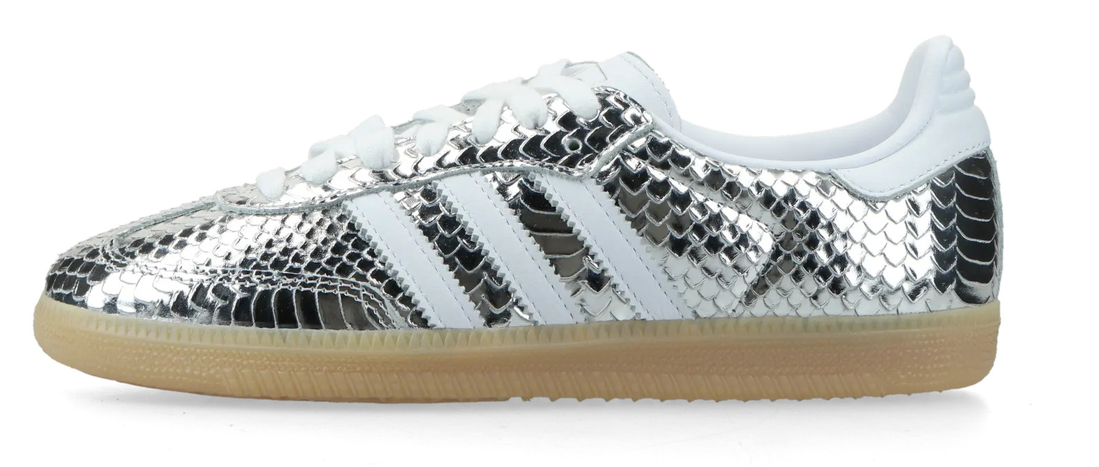 Adidas Samba OG Silver Metallic, Cloud White & Gum