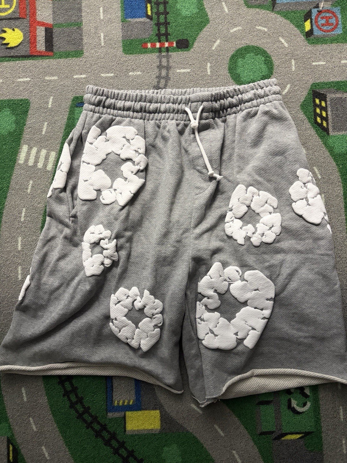 Grey Denim Tears The Cotton Wreath Shorts Sz L