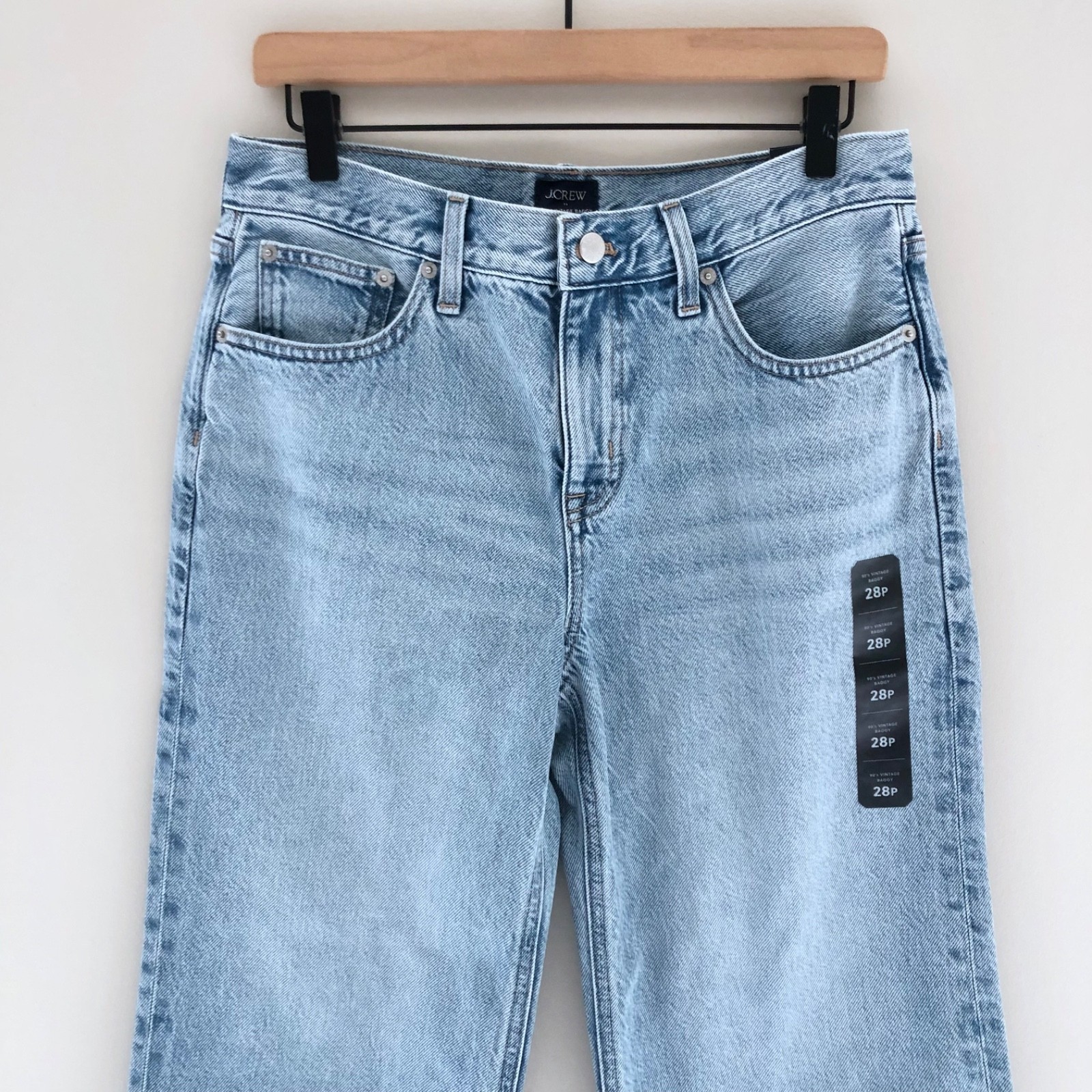 NWT J.Crew Factory 28 Petite ’90s Vintage Baggy Jean Slim Wide Leg