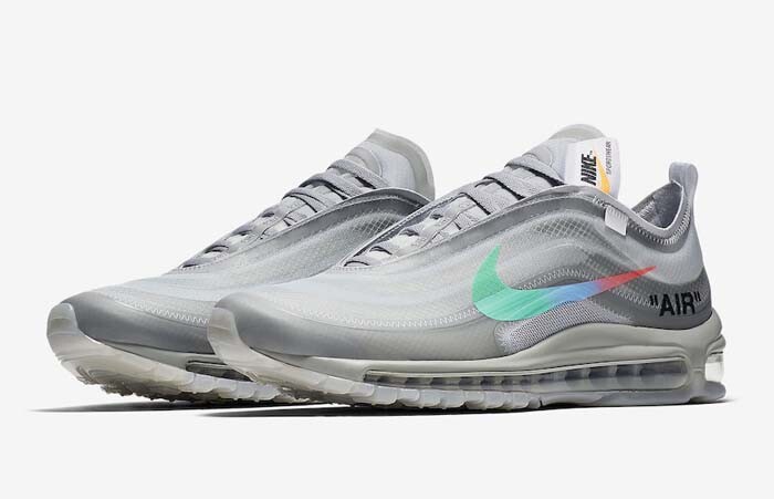 AJ4585-101 Off-White × Nike Air Max 97 Grey (Men’s)