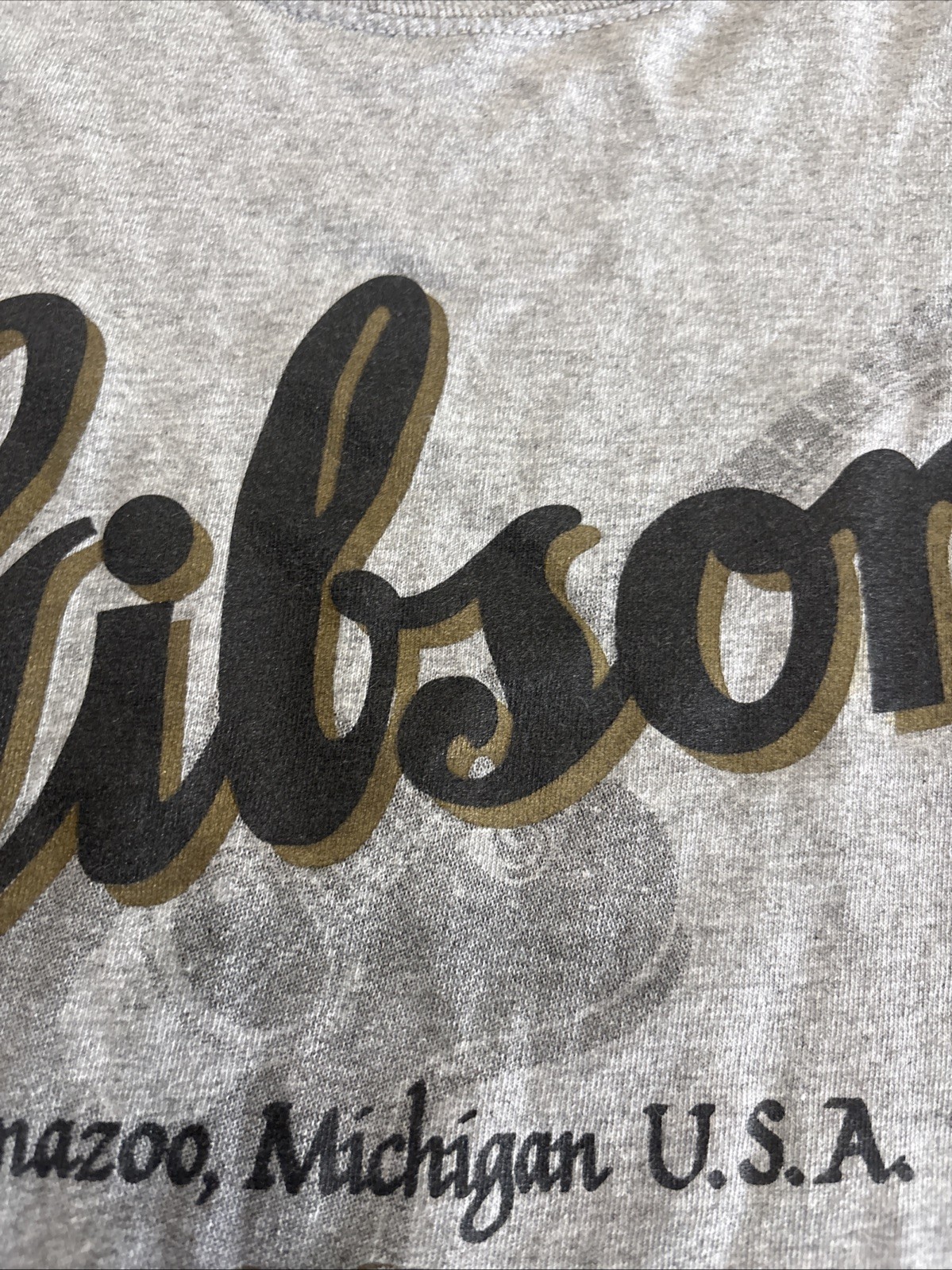 Gibson Guitar Long Sleeve Shirt XXL Gray Kalamazoo Michigan Since 1902