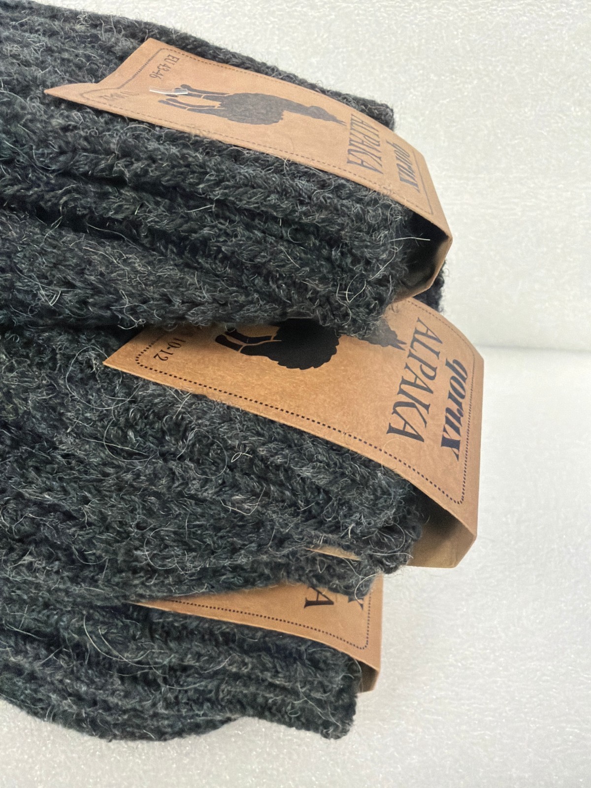 4 Pairs Alpaca wool thermal natural warm winter socks for women & men