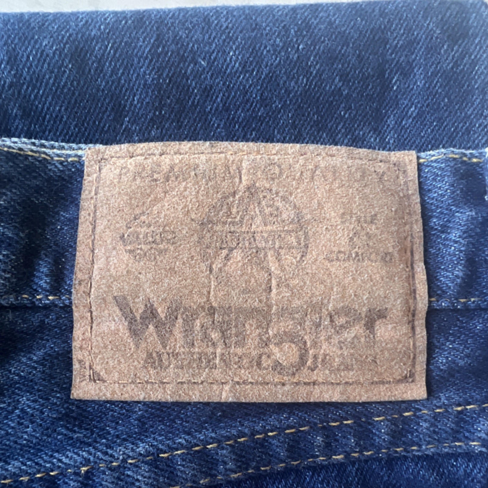 Vintage NWT Wrangler Regular Fit Stone Washed Blue Jean 34x34Cotton Made in USA