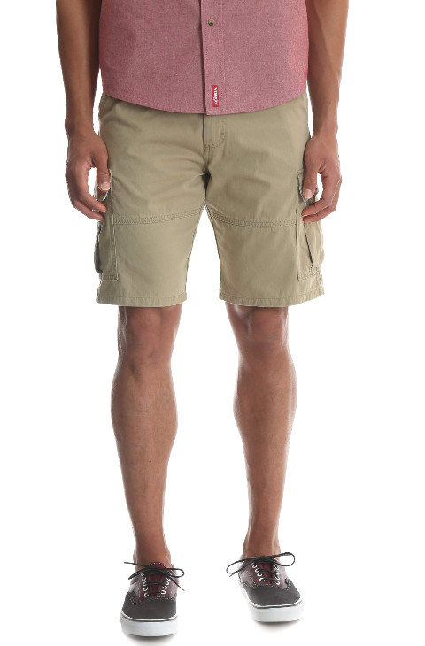 Men’s Wrangler Cargo Shorts w/ Stretch Khaki Relaxed Fit Tech Pocket ALL SIZES