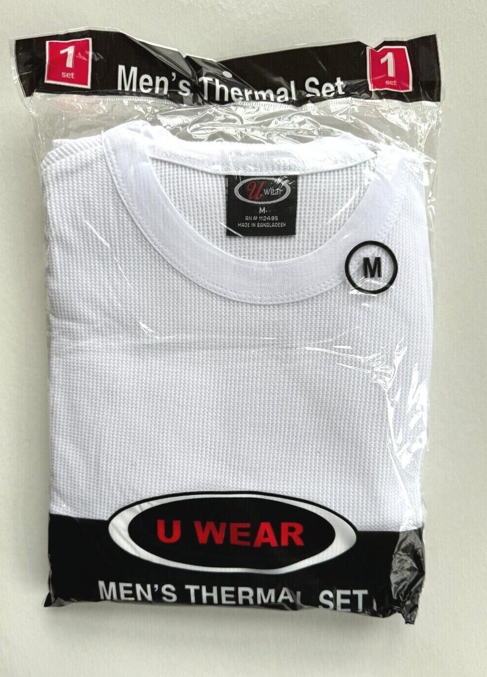 Men’s Mens Thermal Underwear Set 2PC Piece Top Bottom Long John Waffle Sm-4XL
